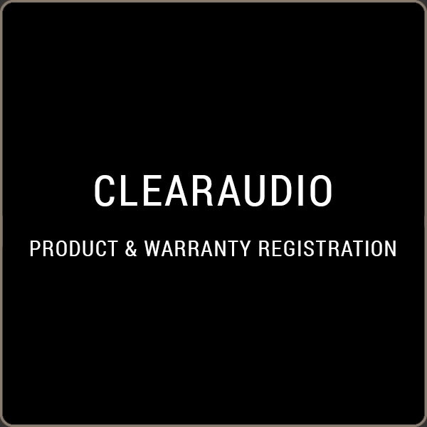 CLEARAUDIO WARRANTY REGISTRATION