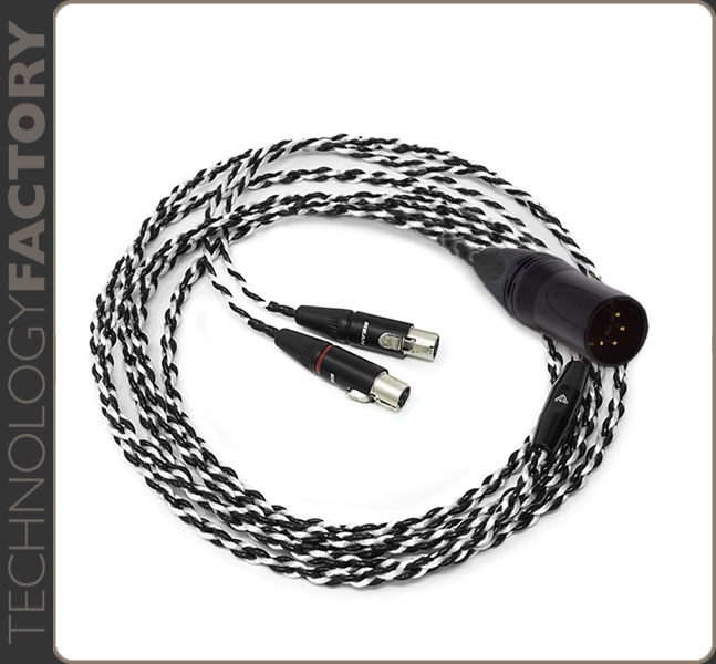Audeze Black-Silver headphone cable 4pin balanced XLR