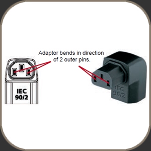 Audioquest Female to Male Adaptor IEC90°/2