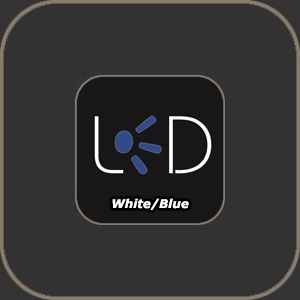 Littlite LED Lamp White-Blue 18"