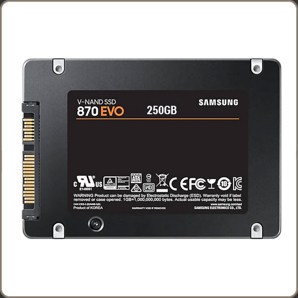 Samsung 870 EVO SATA 2.5” SSD 250GB